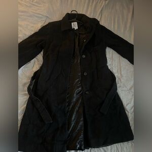 Jones New York Classic Black Trench Coat